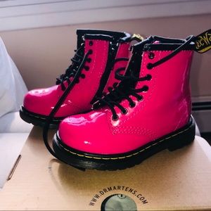 Hot Pink Toddler Brooklee Dr. Martens Size 7